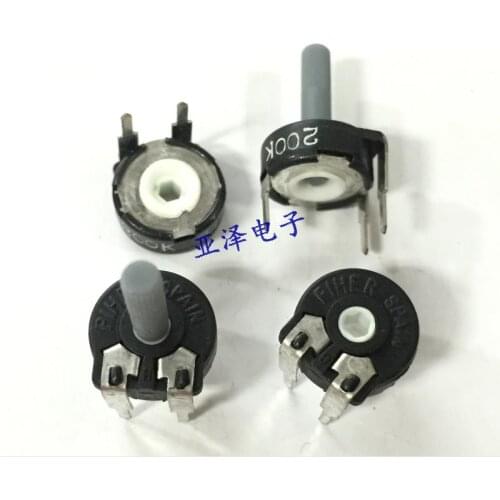 5PCS/LOT Imported original PIHER Spain trimmer potentiometer PT10-200K horizontal with handle six corners