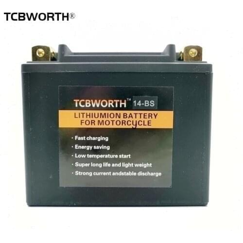 14-BS 12V 14AH 520A Lithium phosphate motorcycle battery Low temperature resistant motorcycle battery with waterproof