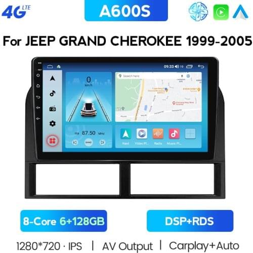 For Jeep Grand Cherokee II WJ 1998 - 2004 Car Radio Multimedia Video Player Navigation GPS Android No 2din 2 Din Dvd Carplay DSP