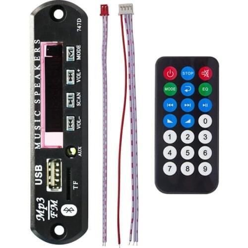 5V/12V Car MP3 Player Decoder Board WMA FM Radio Wireless Bluetooth Audio Module