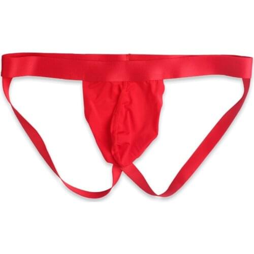 Open Butt Bikini G-string Mens Jockstraps Gay Hot Sissy Sexy Underwear With Bulge Pouch T-back Hombre Male Panties Thong A30