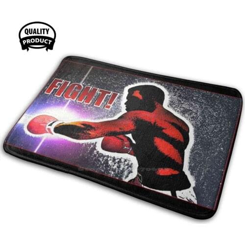 Fight! Soft House Family Anti-Slip Mat Rug Carpet Boxing Boxing Boxing Boxeo Boxen Boxe Fighting Fighter Boxing Match Pugilist