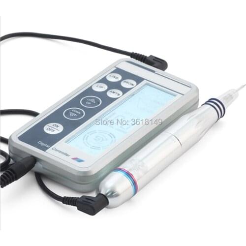 Top Grade Permanent Makeup Digital Pen Professional Eyebrow Lip Eyeliner Tattoo Machine Set + Microblading Gun Cartridge Needles