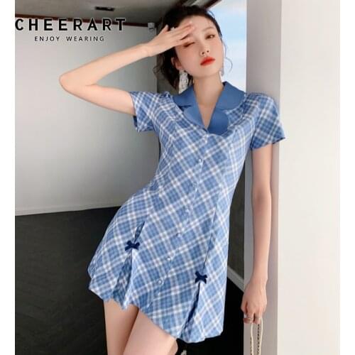 Синие летние платья Cheerart China At AliExpress