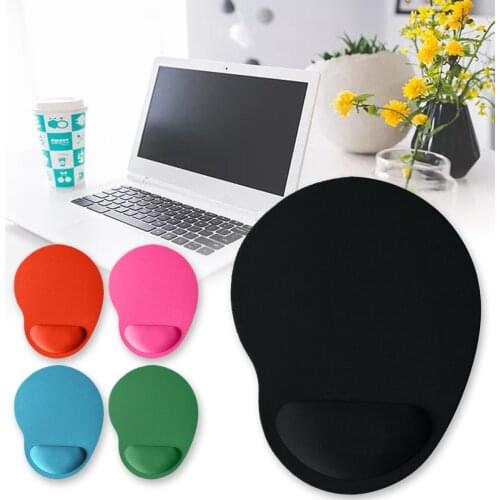 Ergonomic PC Computer Laptop Mouse Pad Non-slip Rubber Wristband Support Comfortable Office Games Dedicated Desk Pads