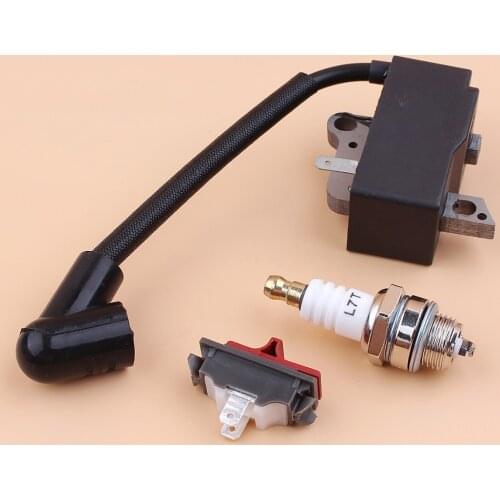 Ignition Coil Candle Spark Kill Stop Switch Kit Fit For Husqvarna 235R 232L 235R 240L 240RJ 227L 227R 225R 225L Brush Cutter