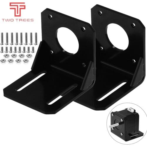 1PCS 3D Printer Motor Bracket Steel Mounting L Bracket with Screws for 42 NEMA 17 Stepper Motor Mounts Stand For CNC Laser