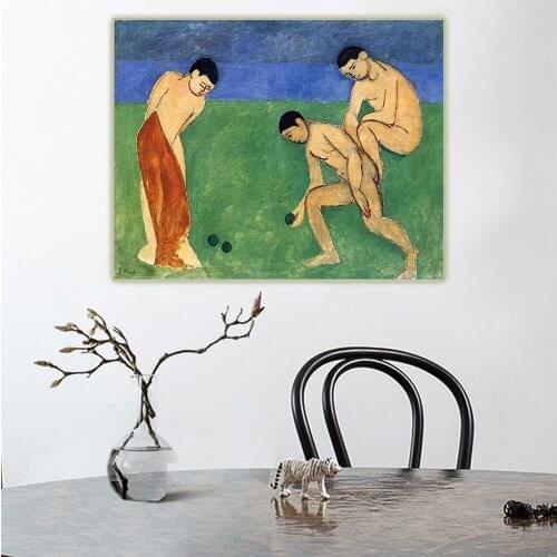 Henri Matisse《Game of Bowls》Canvas Oil Painting Artwork Poster Picture Wall Hanging Decor Home Living Room Decoration