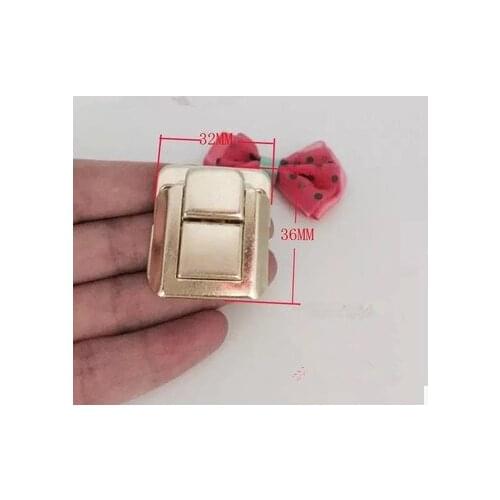 Metal packaging box buckle lock antique Taiping iron buckle clasp decorated