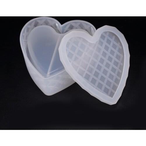 Fashion Heart DIY Jewelry Box Cosmetics Case Mould Lovers Gifts