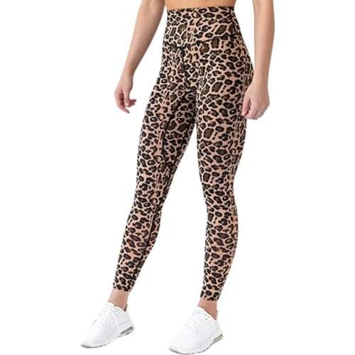 2020 New High Quality Yoga Pants Women High Waist Leopard Yoga Legging Fitness Sportswear Gym Tight Pants Sport Running Trousers
