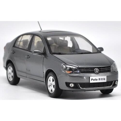 Original Factory 1:18 Volkswagen Vw New Polo Jinqu Gray Sedan Classic Toy Models for Birthday/christmas Gifts, Collection