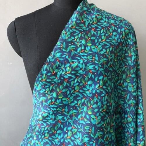 Pure ramie printing and dyeing high-end dress cheongsam special cloth High-end linen fabric