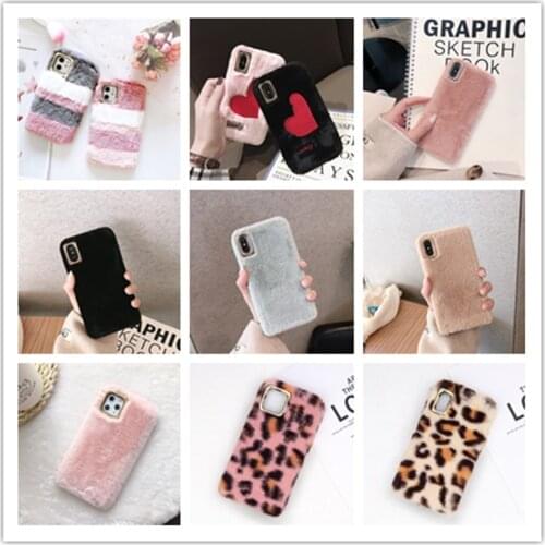 Plush Fur Case For Motorola Moto G Stylus G8 Power Life E6S G7 Plus E6 Play E7 Silicone Case Moto One Macro Fusion Plus Cover