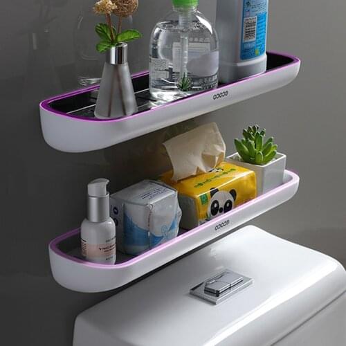 Bathroom Shelf Over The Toilet Storage Rack Wall-Mounted Shelves Space Saver Organizer For Kitchen WC Bathroom Accessories