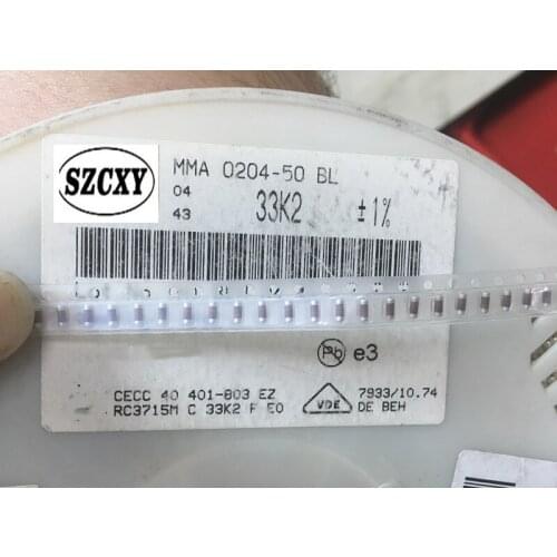 Home furnishings 100PCS 0204 33.2K 33K2 1206 1% 50ppm