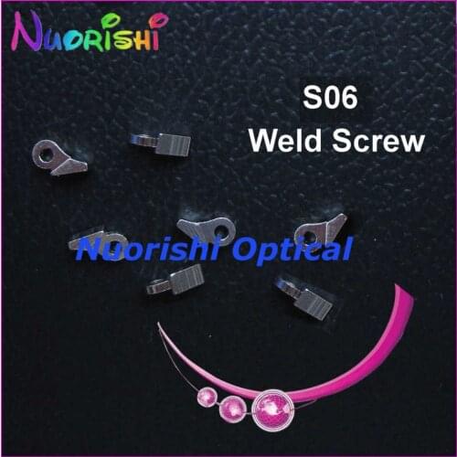 S06 2000pcs Glasses Eyewear Eyeglass Spectacle Welding Copper Weld Screws Hinge Free Shipping