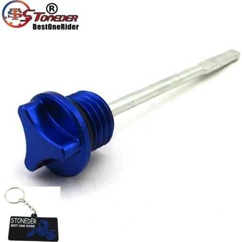 STONEDER CNC Blue Dip Stick Engine Oil Dipstick For Pit Dirt Bike Motorcycle 50cc 90cc 110cc 125cc 140cc 150cc 160cc