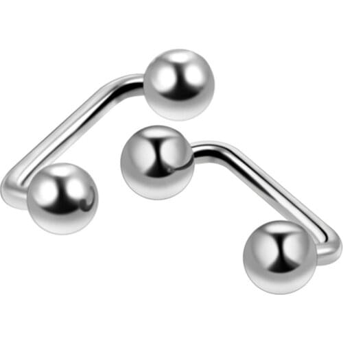 50pcs Free Shippment 14g Staple Body Piercing Surface bar Dermal Barbell 90 Degree Curved Surgical Steel Pick Up Sizes