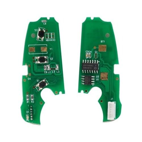 Folding Remote Control Key For Audi A6L Q7 For VVDI2 Mini Remote Programmer 10pcs/lot