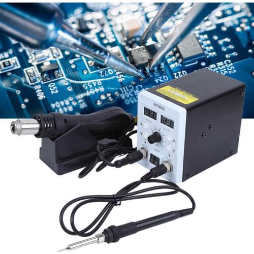 AC 220V 700W Hot Air Desoldering Station 2 In 1 Digital Display Induction Switch Handle Soldering Equipment