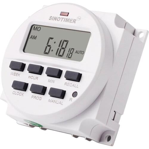 TM618H-2 Programmable Digital Display LCD Time Control Switch Timer For Advertising Light Box Broadcasting Equipment