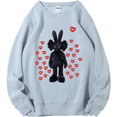 Hip Hop Fleece Sweatshrit Men And Women Stranger Things Cartoon Hoody Streetwear O-neck Loose Hoodies