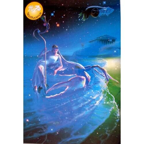 Thickening luminous jigsaw puzzle 1000 pieces constellation Cancer, Taurus, Scorpio puzzles birthday gift practical