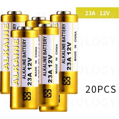 20pcs/Lot Small Battery 23A 12V 21/23 A23 E23A MN21 MS21 V23GA L1028 Alkaline Dry Battery