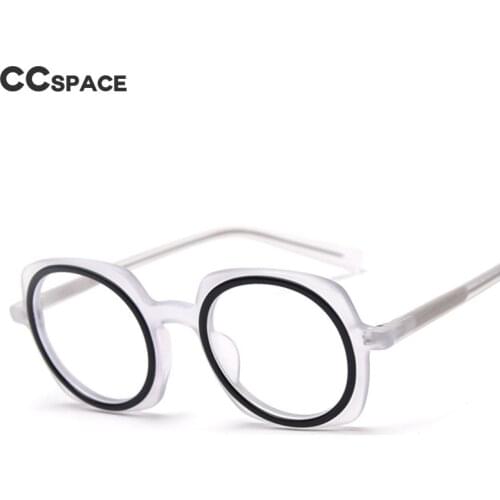 49838 Round Upscale Acetate Optical Glasses Frames Retro Men Women Fashion Computer Eyeglasses Can Be Equipped With Glasses