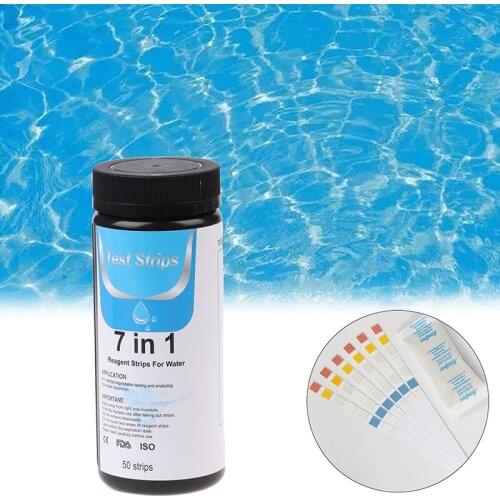 50strips/Box 7 in1 Aquarium Fish Tank Water Tropical PH Test Strips Kit Nitrite Nitrate Pet Supplies
