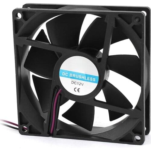 90mm x 25mm 9025 2pin 12V DC Brushless PC Case CPU Cooler Cooling Fan