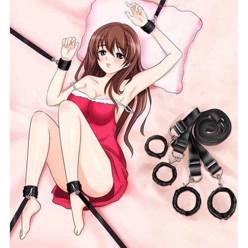 Bdsm Bondage Erotic Under Bed BDSM Bondage Restraint System Games for Adults Wrists & Ankle Cuffs Sexy Lingerie Set