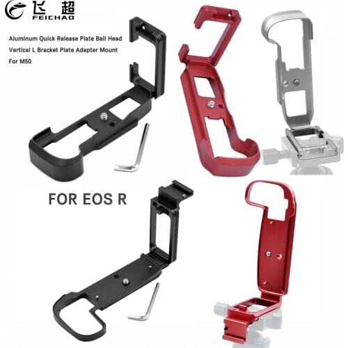 Quick Release L Plate Baseplate for Canon EOS M50 R EOS-R Bracket Tripod Ball Mount DSLR Camera Vertical Shooting Vlog Hand Grip