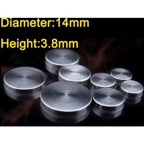 Diameter 14mm Height 3.8mm 201 Stainless steel mirror nail decorative cover Advertising screws wholesale 1000Pieces KF778