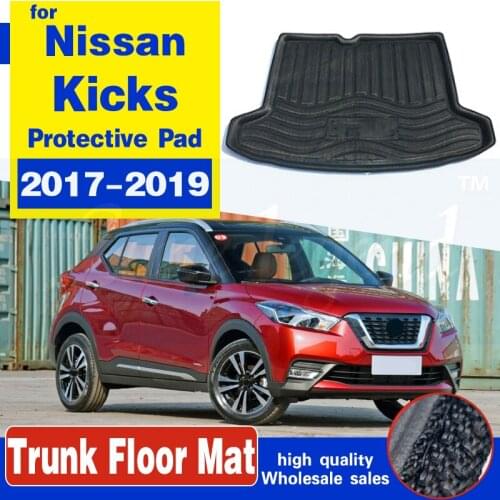 Accessories Boot Liner Cargo Mat Rear Trunk Tray Cover Fit For Nissan Nissan Kicks 2017-2019 Trunk mat Protective Waterproof Pad