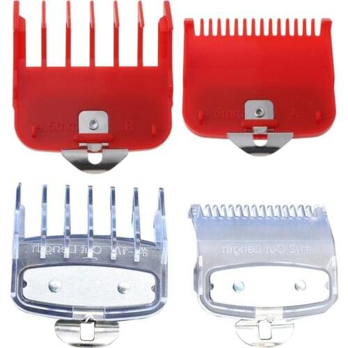 2pcs 1.5mm 4.5mm Barber Shop Styling Guide Comb Set Hair Trimmer Attachment Hairdresser Clipper Cutting Limit Combs