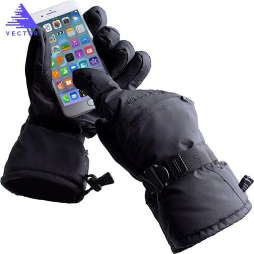 New Mens Ski Gloves Snowboard Gloves Touch Screen Warm Waterproof Skiing Gloves Motorcycle Riding Winter Sports Snow Gloves