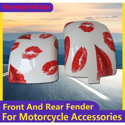 Flaming Red Lips For Citycoco Electric Scooter Plastic Parts Citycoco Fender Shell Flaps Front and Rear Fender Mudguards