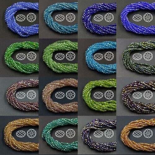 4mm 6mm 8mm Czech Transparent Loose Rondelle Crystal Beads For Jewelry Making DIY Spacer Faceted Glass Beads Jewelry Accessories