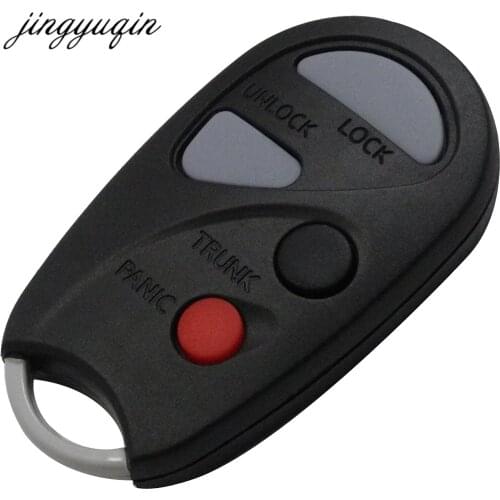 Jingyuqin 10pcs/lot Blank Car Key Shell Styling Cover Case For Nissan Sunny Remote Shell 3+1 Buttons 4 Buttons