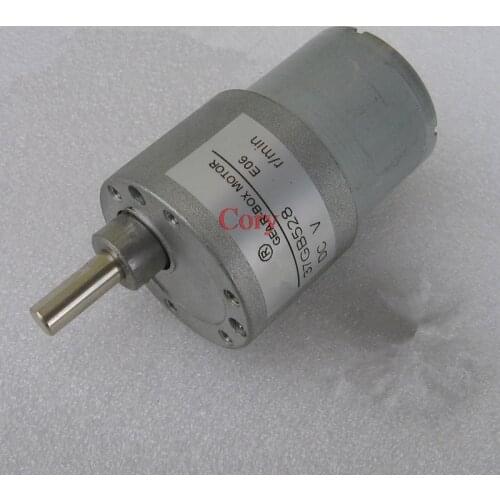 1PCS DC Gear Box Reducer Variable Speed Motor 37mm Diameter High Torque 2 Pins