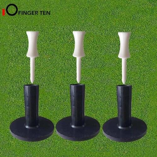 Rubber Golf Tees Driving Range Mat Ball Holder 3 Pcs with Free 3 Pcs Step Down Tee Size 1.5" 2" for Indoor Practice