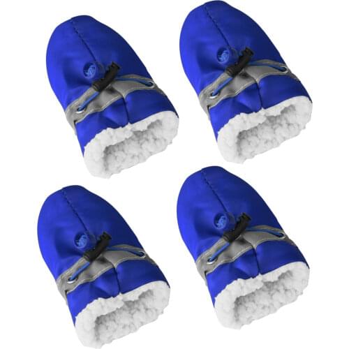 Pet Dog Shoes Waterproof Chihuahua Teddy Poodle Anti-slip Boots 4pcs/set Dog Soft-soled Shoes Pet Paw Care Accessories Fashion