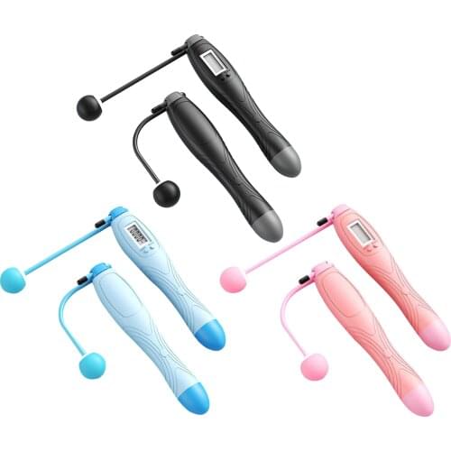 Weighted Ropeless Jumping Rope Digital Count Dual Mode Exercise Equipment