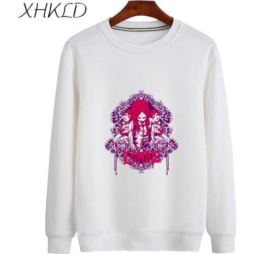 XHKLD Autumn Fashion Brand Cotton Pullover Print Unisex Sweatshirt men harajuku Slim Sweat Coat Tops Tracksuits Moleton