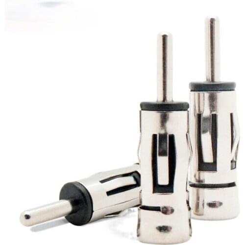 100PCS Car Vehicles Radio Stereo ISO To Din Aerial Antenna Mast Adapter Connector Plug Car Radio Stereo Autoradio Fit Most Types