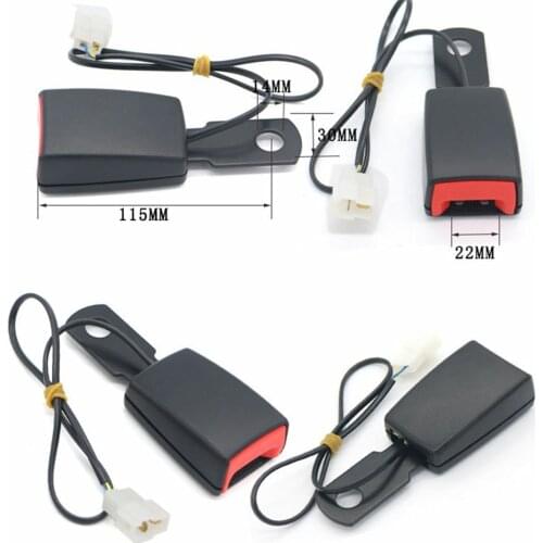 115cm Short Car Plate Seat Belt Buckle Padding Socket Plug Connector