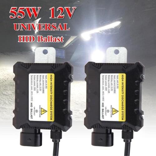 2x Digital 55W Slim HID Replacement Light Ballast Xenon Conversion Kit Universal Drop Shipping