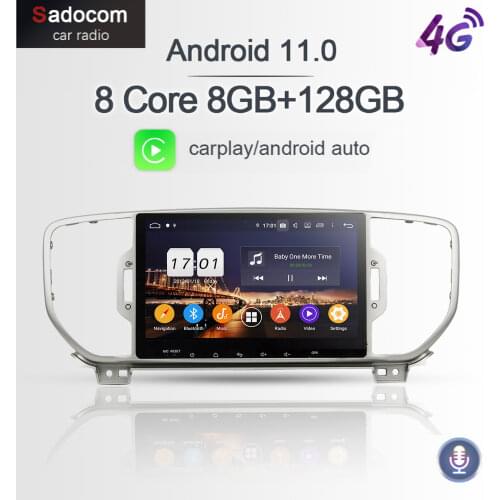 720P PX6 DSP 9" 2 din Android 10.0 8Core 4GB+64G car radio 5.0 GPS Car multimedia Player RDS Radio For kia Sportage 2016 2017
